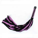 Черно-фиолетовая плеть из замши - 60 см.