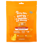 Zesty Paws, Мусс для кошек против аллергии и иммунитета, для кошек, для всех возрастов, с курицей, 14 пакетиков по 6 г (0,2 унции)