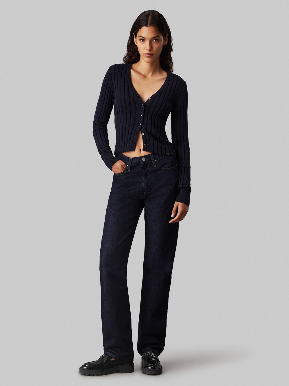 Джинсы CALVIN KLEIN JEANS - темно-синий(J20J224015)