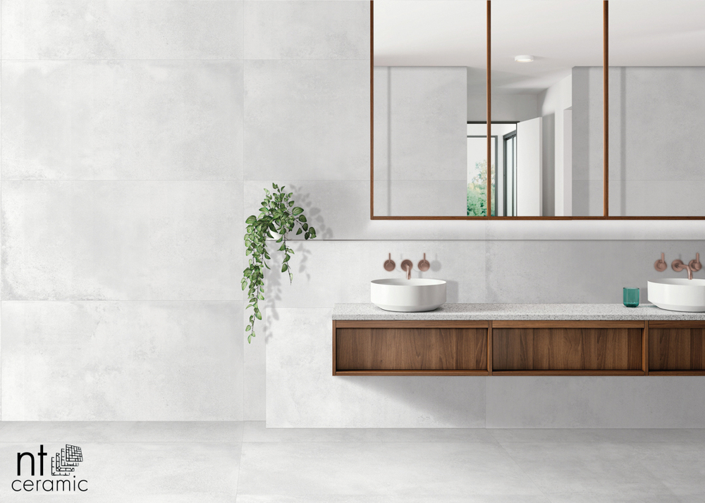 NT CERAMIC. Керамогранит Cemento Bianco NTT99604M 600*1200мм матовая