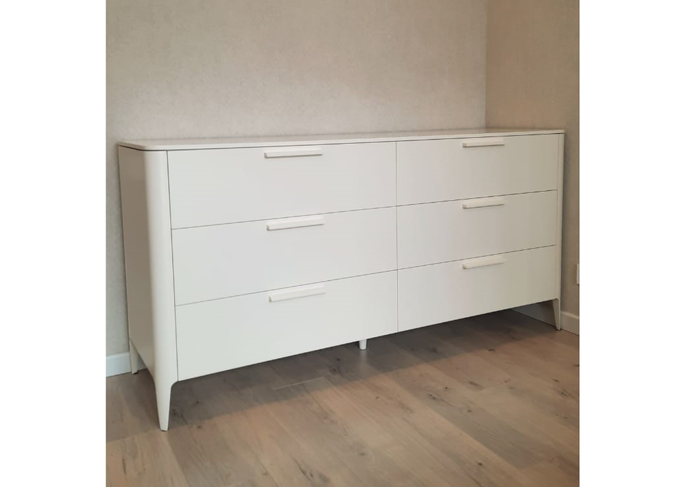 Комод Type 6 ящиков ширина 170 см (молочный)