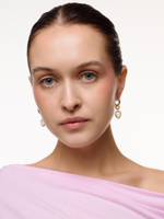 Серьги "Whale Amour" gold горный хрусталь