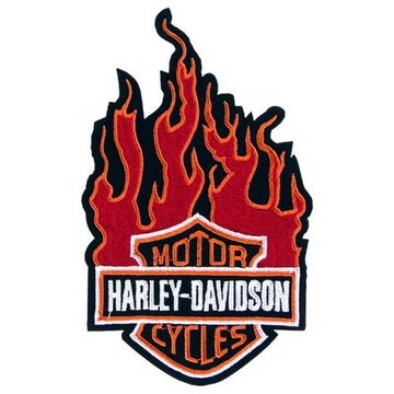 Нашивка Harley Davidson (лого в огне)
