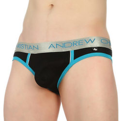 Мужские трусы джоки черные Andrew Christian   AC5-M117
