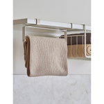 Набор из двух кухонных вязаных полотенец из коллекции essential, темно-серое/бежевое