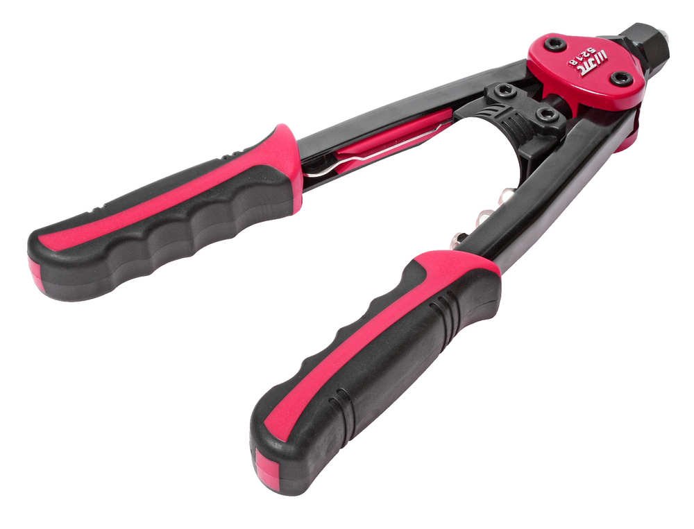 Заклепочник 325мм 3.2,4,4.8,6.4мм ручной вытяжной с контейнером для сбора стержней JTC