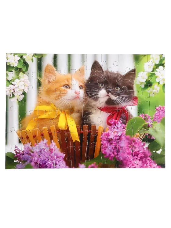 Пазл для детей 4 5 6 лет Забавные котики 60 элементов