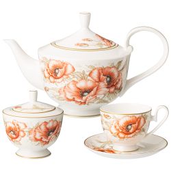 ЧАЙНЫЙ СЕРВИЗ LEFARD "ANTIQUE" НА 6 ПЕР. 14 ПР. 1200/320/250 МЛ (КОР=4НАБ.)