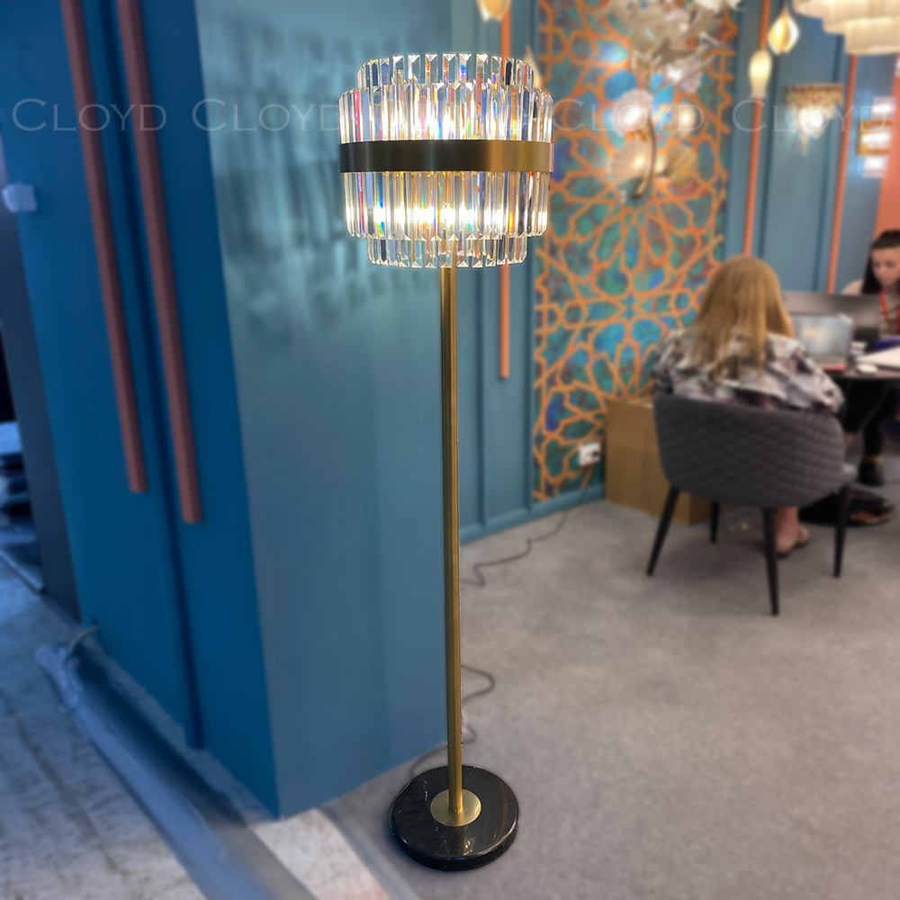 Торшер Cloyd BROTIGAN-C F4 / выс. 165 см - латунь (арт.40020)