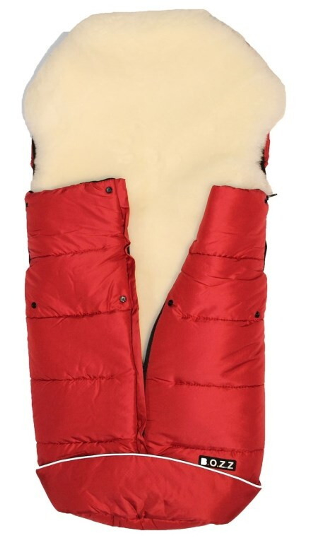 Конверт Bozz из стриженой овчины чёрный меланж