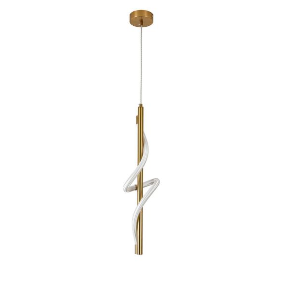 Подвесной светодиодный светильник Indigo Intreccio 14025/1P Brass V000144L