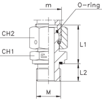 Штуцер FNE DL12 22х1.5