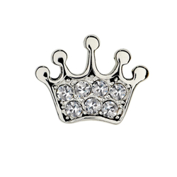 Детские серьги из медицинской стали Baby Crown Swarovsky Biojoux