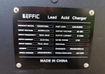 Зарядное устройство EFFIC/EKT 48V 100A (350-700 Ah) 380V