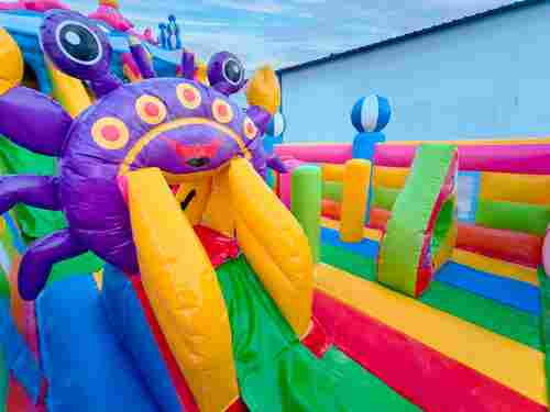 Коммерческий надувной батут «В гостях у дельфинов 3», 10*5*5 м