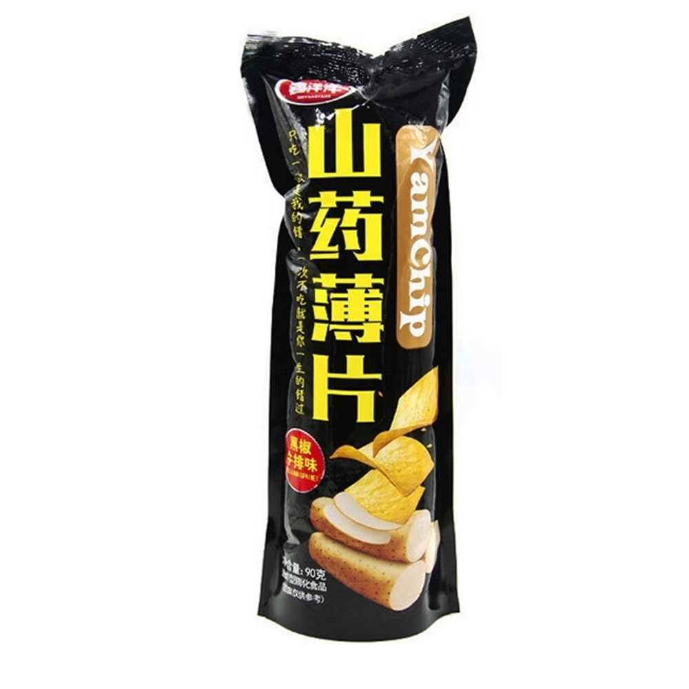 Чипсы Yam chip 90 гр. стейк с черным перцем