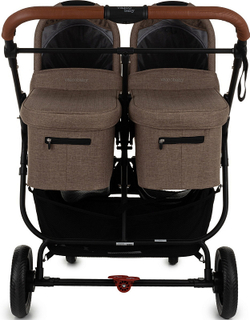 Детская коляска для двойни Valco baby Snap Duo Trend 2 в 1 Коричневый (Cappuccino)