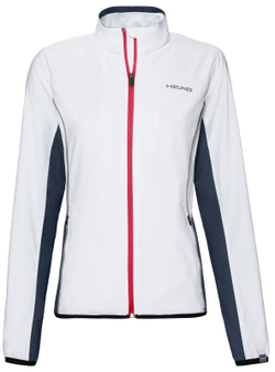 Кофта для девочки теннисная  Head Club Jacket - white/dark blue
