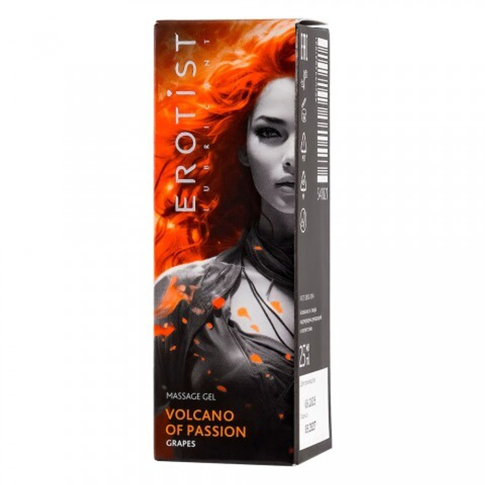 Гель Erotist с эффектом вибрации VOLCANO OF PASSION со вкусом винограда 25 мл