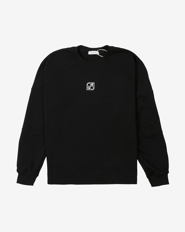 Толстовка "BASIC" Реглан Начес Черный - фото 1