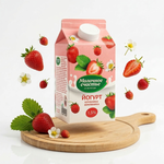 Йогурт Клубника-Земляника питьевой 1.5%, 470 гр