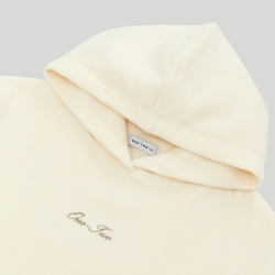 Drawstring Hoodie Cream