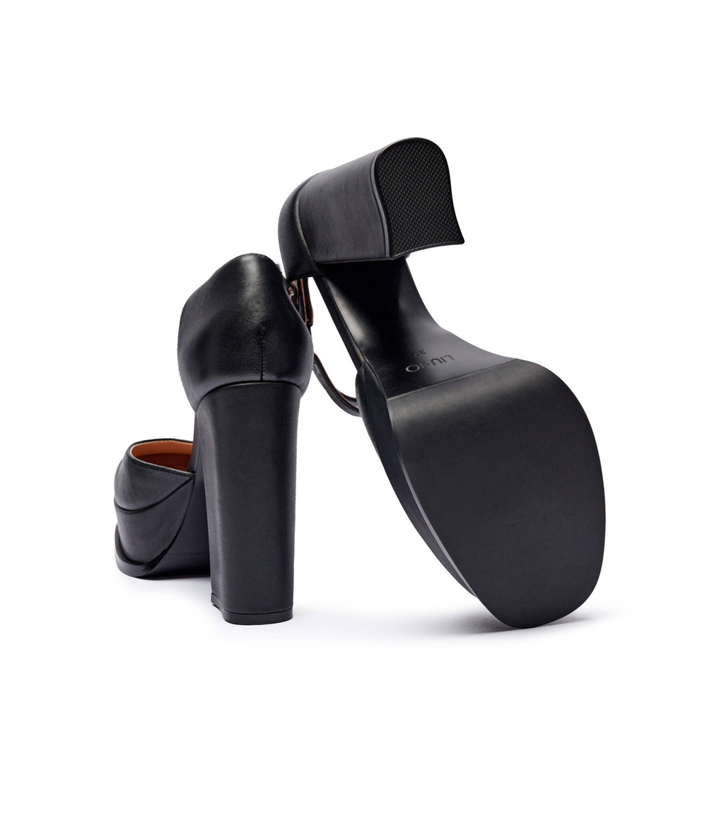 Кожаные туфли на танкетке naira 05 Liu Jo - черный(SF4161 P0062)