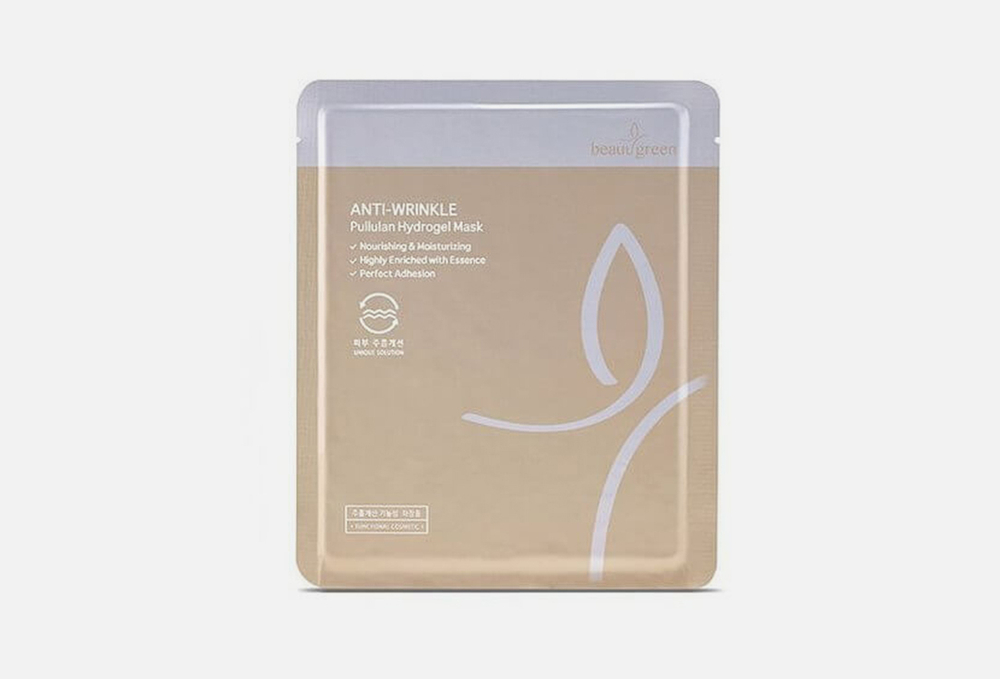Beauugreen Омолаживающая гидрогелевая маска для упругости кожи Beauugreen Anti-Wrinkle Pullulan Hydrogel Mask