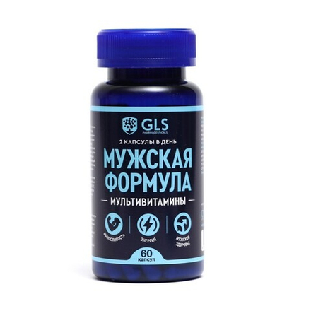 Мультивитамины «Мужская формула» GLS, 60 капсул по 440 мг