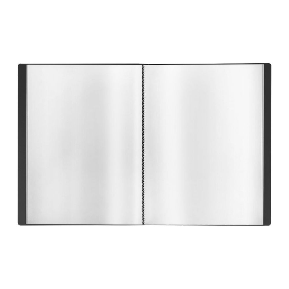 Папка с 30 вкладышами, Стамм Стандарт, 600мкм, корешок 17мм, черная