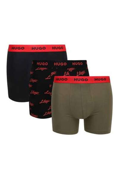 Трусики-боксеры 3шт. Hugo Bodywear - черный(50517887)