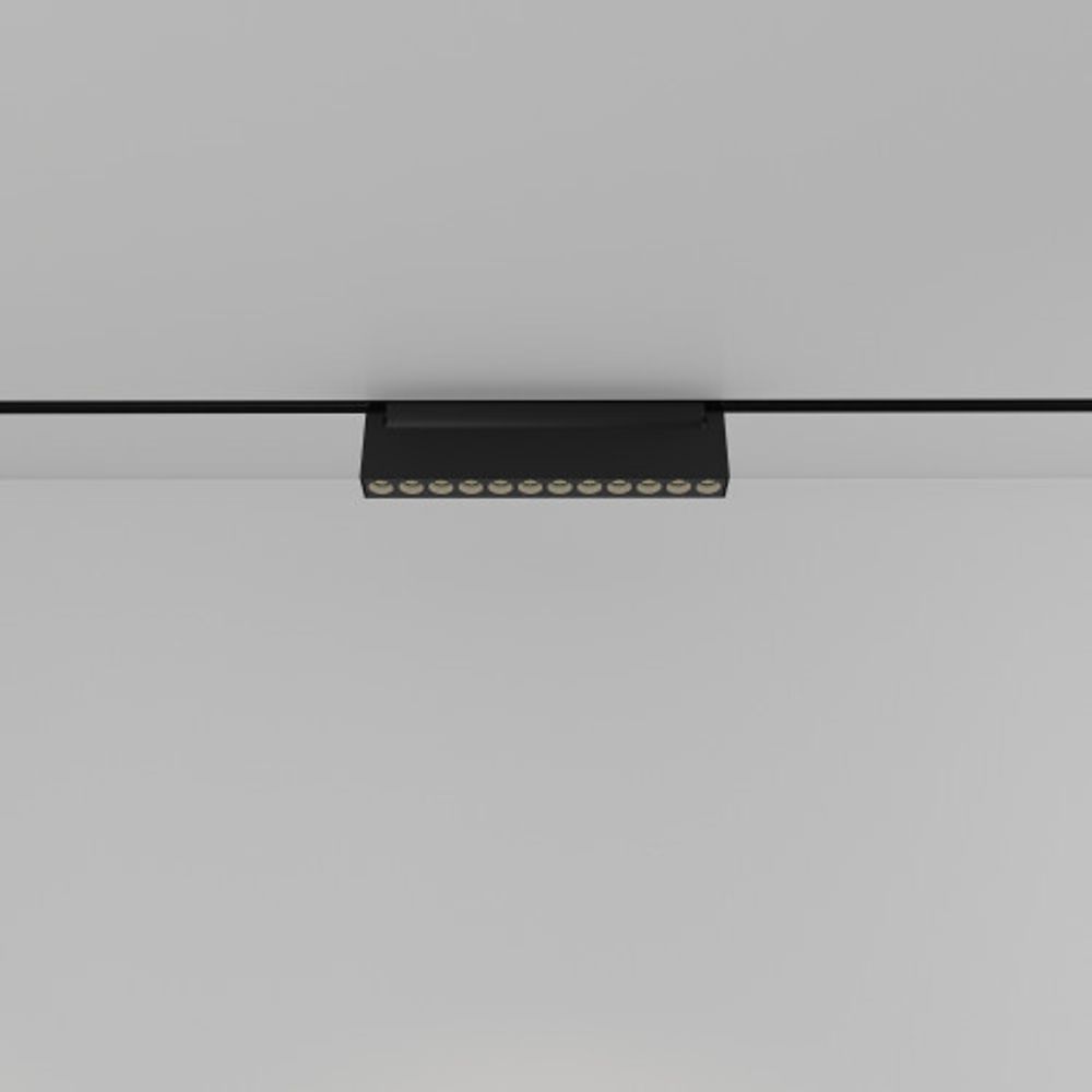 Магнитный трековый светильник ЭРА TRM20-4-22-12W3K-B для системы NOVA 48V 12Вт 3000К направленный свет черный