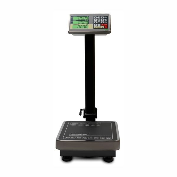 Весы торговые напольные Mertech M-ER 335ACLP-150.20 TURTLE, 150кг, 20гр, 600*460, с поверкой, увеличенная платформа, складная стойка