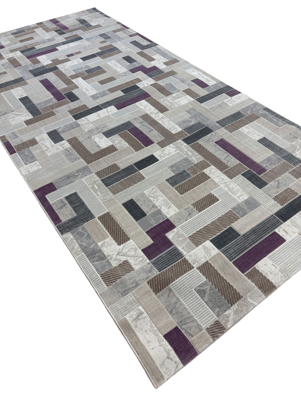 Ковер Platinium 36622A Grey/Lila Прямоугольник