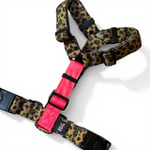 Шлейка Леопард+Розовый неон