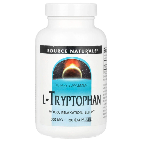 Source Naturals, L-триптофан, 500 мг, 120 капсул