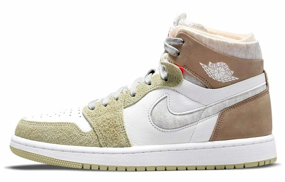 Кроссовки Jordan Air Jordan 1 High Zoom Air Cmft "Olive Aura" (Женская размерная сетка)