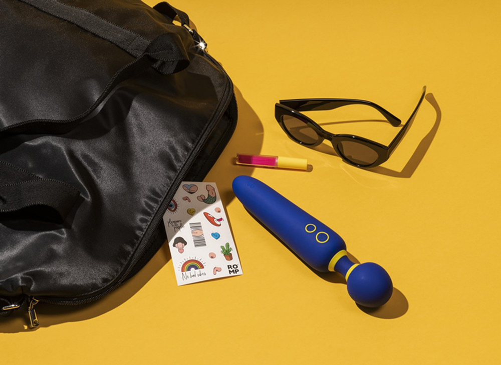 Синий вибратор-вонд 23см Romp Flip RPWDSG5