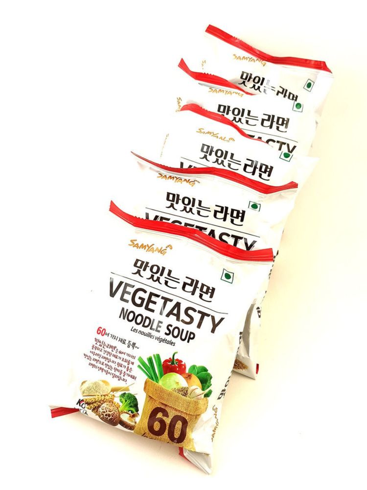 Лапша Samyang Vegetasty Noodle Soup 115 г 5 шт