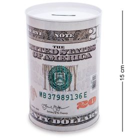 BX- 45/4 Металлическая копилка бол. «20 Долларов»