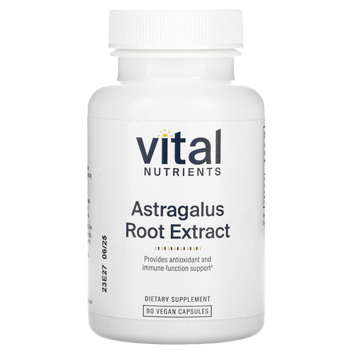 Vital Nutrients, экстракт корня астрагала, 90 веганских капсул (300 мг в 1 капсуле)