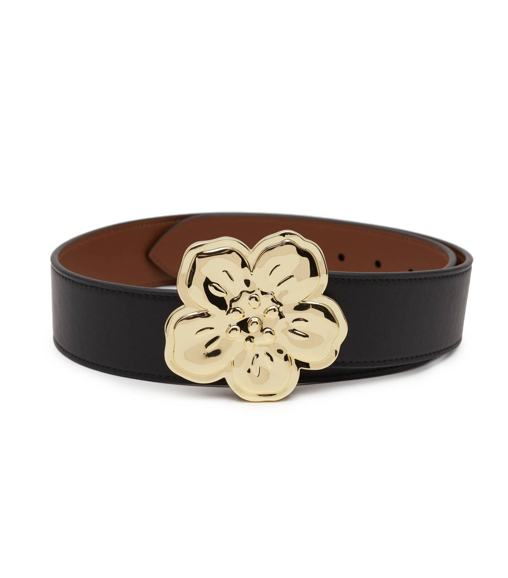 Двухсторонний кожаный ремень Kenzo - черный(FD55CE003L25)