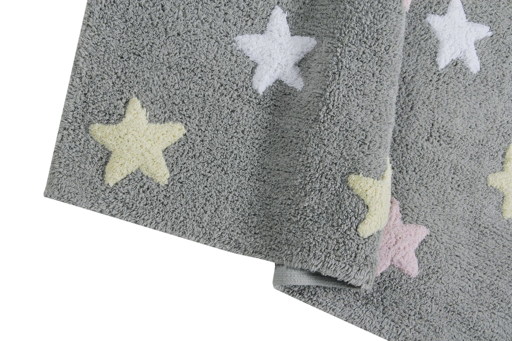 Ковер Lorena Canals Tricolor Stars Grey-Pink (120 x 160 см)
