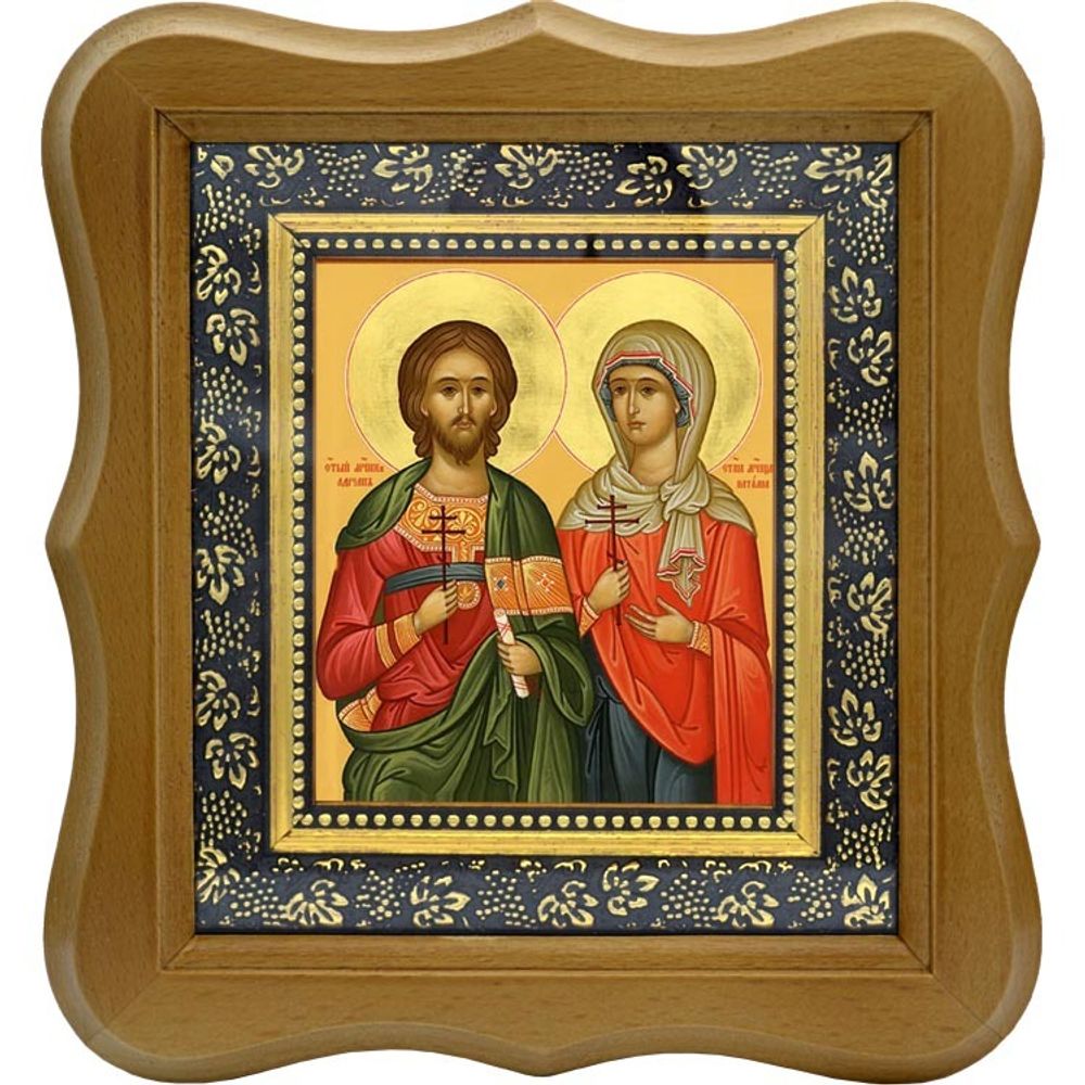 Икона святых Адриана и Наталии: 140х100