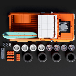 Mattel Brick Shop - КОНСТРУКТОР HOT WHEELS Elite Series Custom '62 Chevy Pickup 858 элементов JFT20