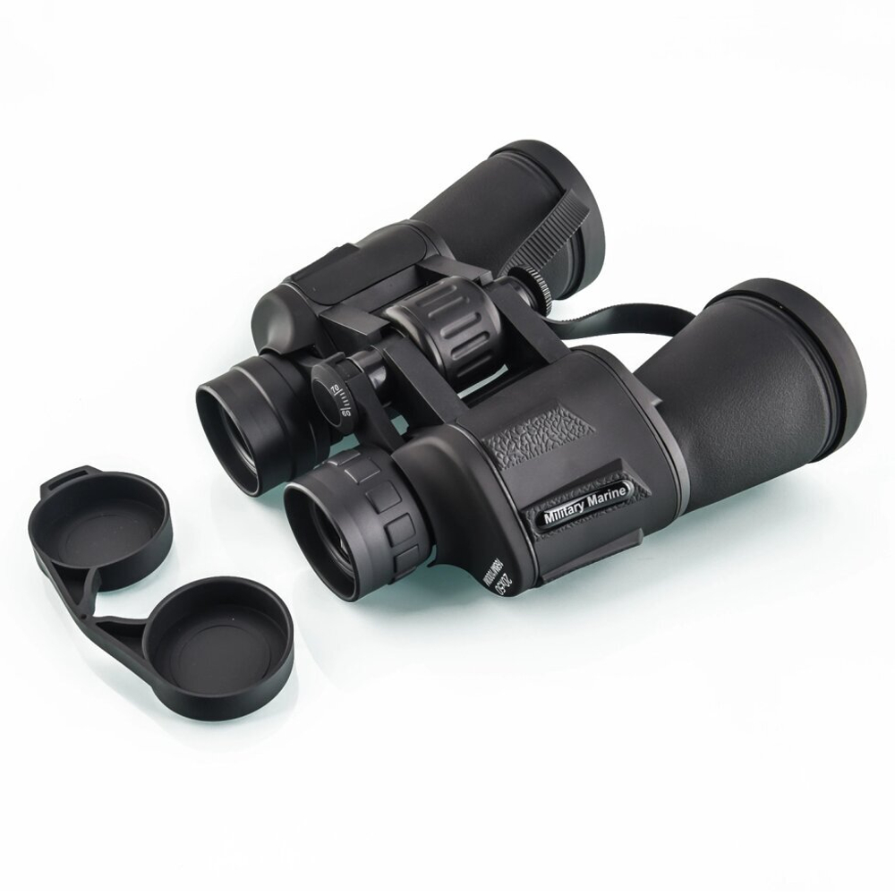 Полевой бинокль Military Marine FMC 20x50 (черный), призма Porro BAK-4