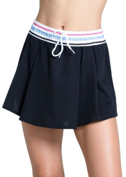 Теннисная юбка Lucky in Love Got The Blues High Waist Blue Streak 13.5" - черный