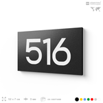 Номер на дверь 516, табличка на дверь для офиса, квартиры, кабинета, аудитории, склада, черная 120х70 мм, Айдентика Технолоджи