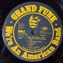 Винтажная виниловая пластинка LP Grand Funk We are An American Band (Japan 1979) (Obi) Walk Like A Man