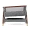 Колыбель приставная Tutti Bambini CoZee Luxe Walnut Slate с колесами